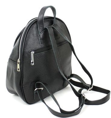 Кожаный женский рюкзак Borsacomoda черный 9 л