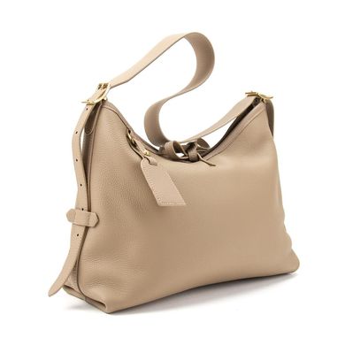 Елегантна жіноча шкіряна сумка Olivia Leather B24-W-619B Бежевий
