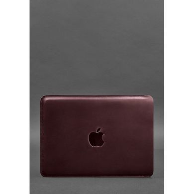 Натуральный кожаный чехол для MacBook Pro 13'' Бордовый Blanknote BN-GC-7-vin-kr