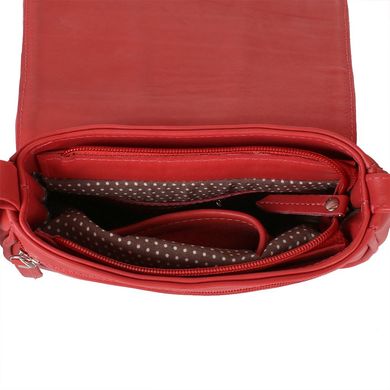 Жіноча шкіряна сумка LASKARA (Ласкарєв) LK-DD217-red-croco Червоний