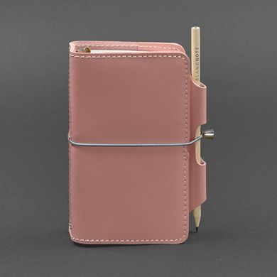 Натуральный кожаный блокнот (Софт-бук) 3.0 розовый Blanknote BN-SB-3-pink-peach
