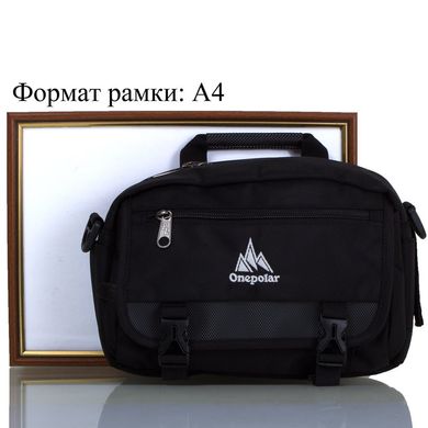 Мужская спортивная сумка ONEPOLAR (ВАНПОЛАР) W5078-black Черный