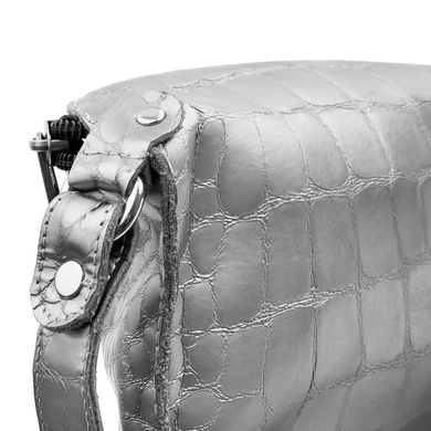 Жіноча дизайнерська шкіряна сумка поясна GALA GURIANOFF (ГАЛА ГУР'ЯНОВ) GG3012-silver Срібний