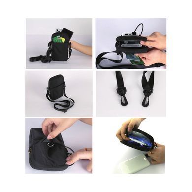 Сумочка-стерилизатор для смартфона UV Linking Home LK-006-BLO Синий с оранжевой молнией
