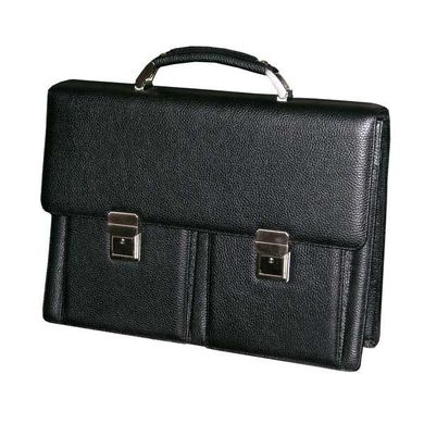 Деловой мужской портфель из натуральной кожи SB1995, Черный