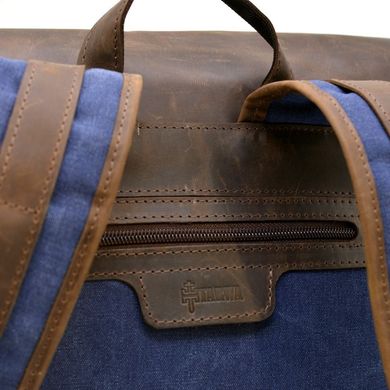 Городской рюкзак , парусина+кожа RК-3880-3md бренд TARWA Синий