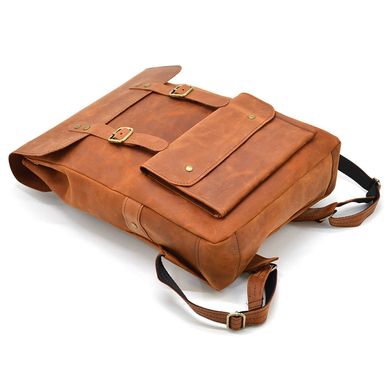 Рюкзак из натуральной кожи RB-9001-4lx TARWA крейзи хорс Коньячный