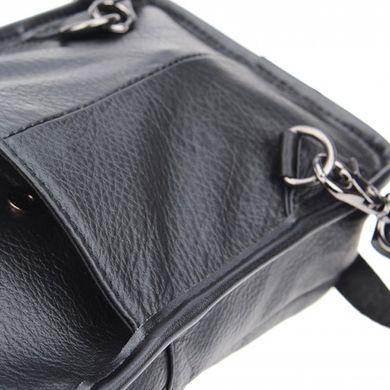 Мужской кожаный рюкзак через плечо Borsa Leather 1ta1003m-black
