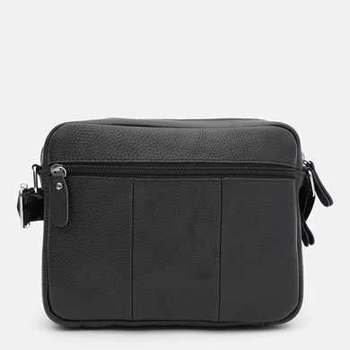 Чоловіча шкіряна сумка Borsa Leather K1089bl-black