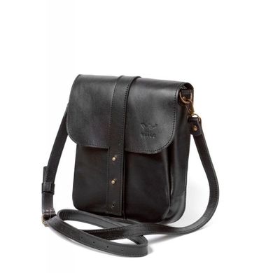 Чоловіча шкіряна сумка Mini Bag чорна Blanknote TW-Mini-bag-m-black-ksr