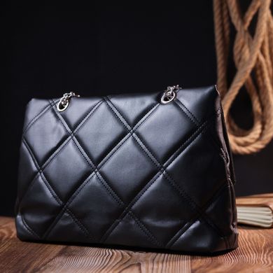 Класична жіноча сумка з еко-шкіри Vintage 18713 Чорний
