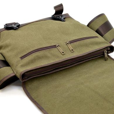 Суперстильная мужская сумка через плечо RH-1737-4lx бренд TARWA Хаки/коричневый