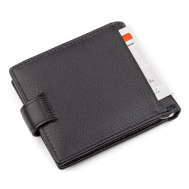 Мужской кошелек ST Leather 18309 (ST113-1) с зажимом для денег Черный