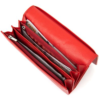 Вместительный кошелек для женщин ST Leather 19391 Красный
