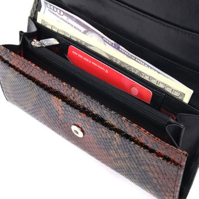 Жіночий гаманець із фактурною шкірою під рептилію KARYA 21113 Різнокольоровий