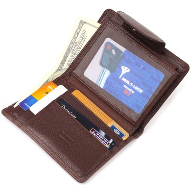 Жіночий вертикальний гаманець з натуральної шкіри CANPELLINI 21679 Коричневий