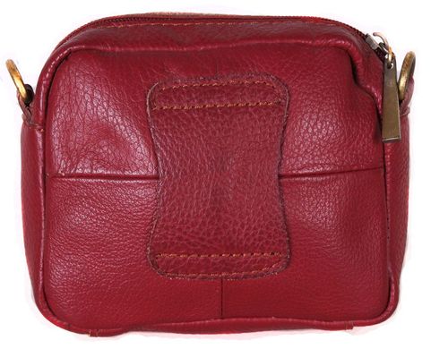 Женская кожаная сумка на пояс Accessory Collection 00490, Красный