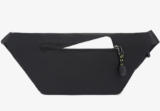 Классическая текстильная сумка на пояс черная Confident AT09-T-10866A Черный