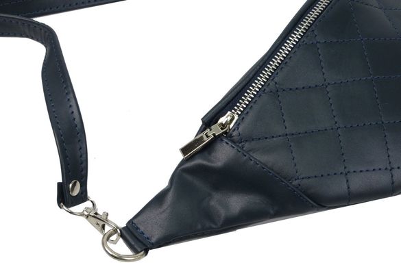 Женская сумка на пояс из кожи Always Wild KS05D синяя