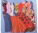 Платок шелковый репродукция картины в стиле Тулуза Лотрека. ETERNO ES0611-37, Голубой