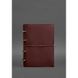Натуральный кожаный блокнот А4 на кольцах (софт-бук) 9.0 в мягкой обложке бордовый Краст Blanknote BN-SB-9-A4-soft-vin