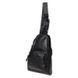 Чоловічий шкіряний рюкзак через плече Borsa Leather K1029-black
