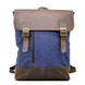 Городской рюкзак , парусина+кожа RК-3880-3md бренд TARWA Синий