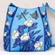 Яркая женская сумка из натуральной кожи Linora, Голубой