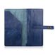 Эргономический кожаный тревел-кейс голубого цвета