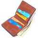 Якісний шкіряний чоловічий гаманець з монетницею Україна GRANDE PELLE 16744 Світло-коричневий
