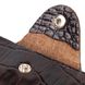 Практичное портмоне для мужчин в два сложения из натуральной фактурной кожи с тиснением под крокодила CANPELLINI 21578 Коричневое