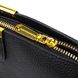 Жіноча красива сумка на три відділення з натуральної шкіри 22107 Vintage Чорна